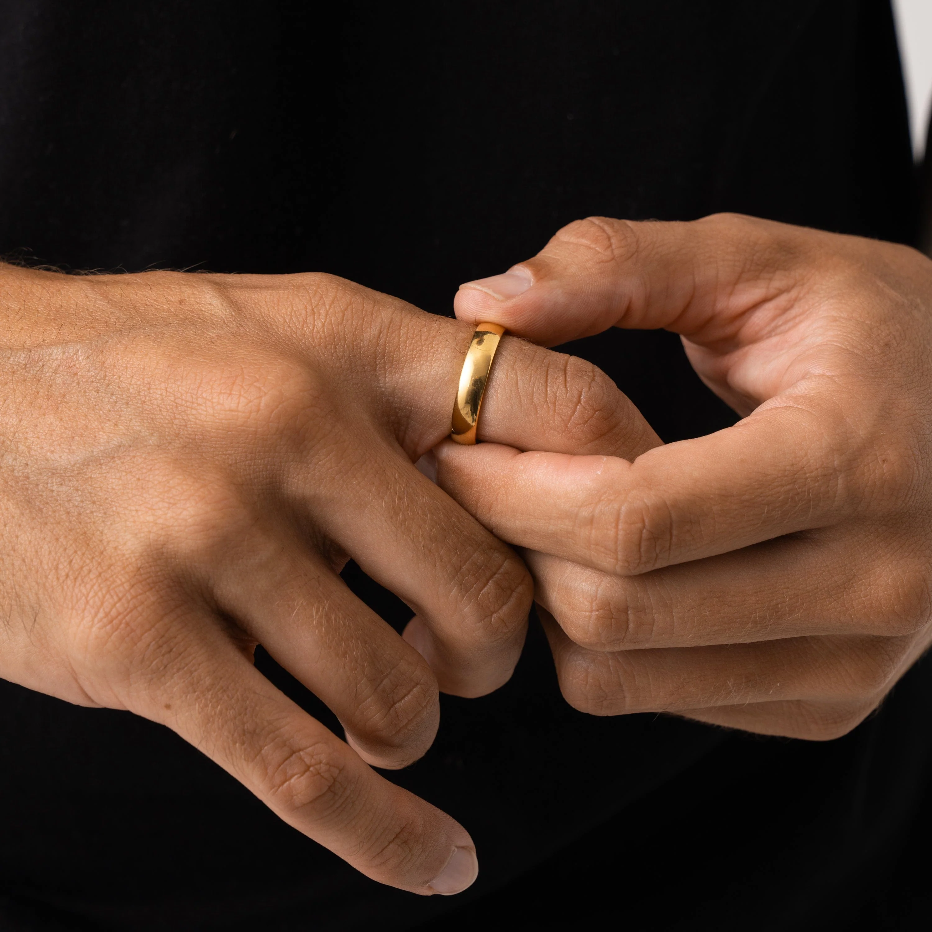 Round Band Ring (Gold) 5mm - Image 4