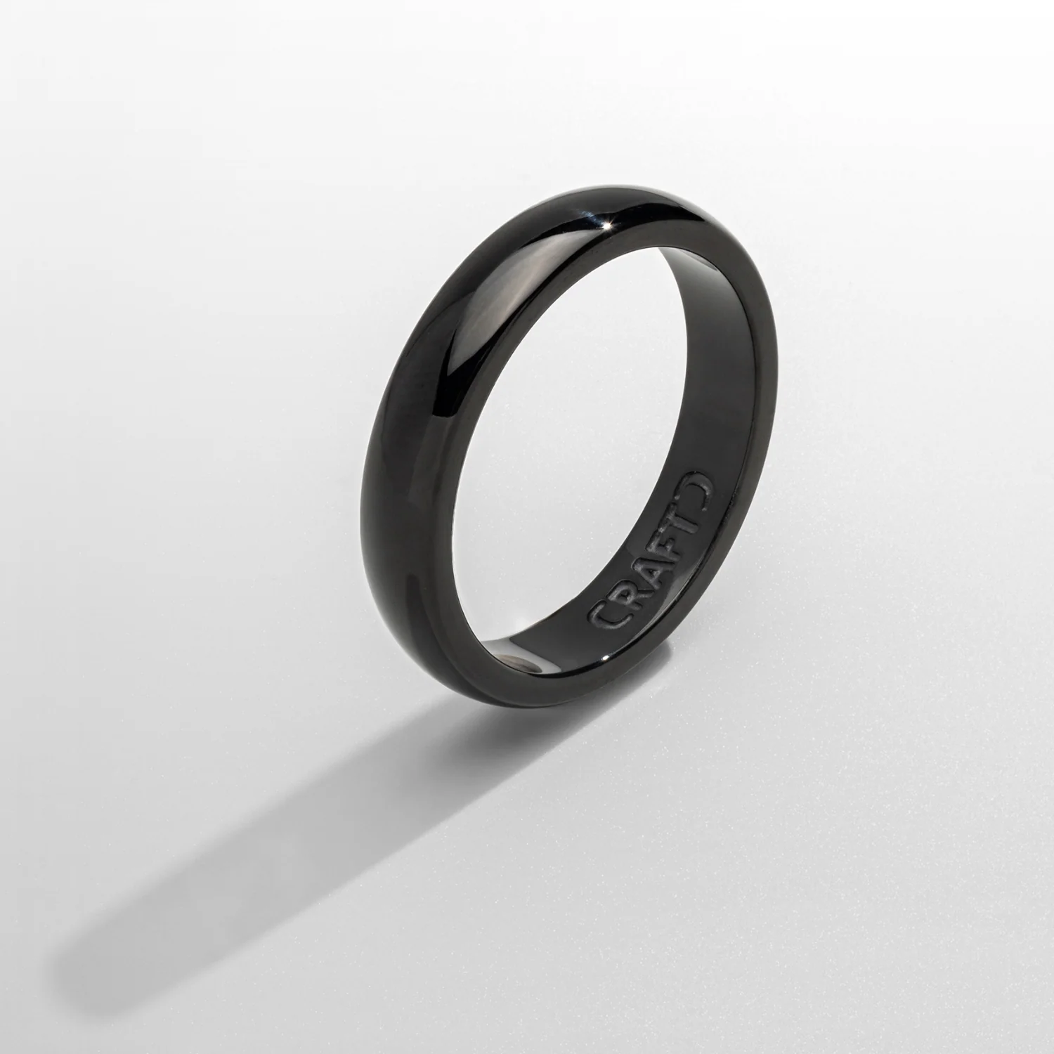 Round Band Ring (Black) 5mm - Image 4