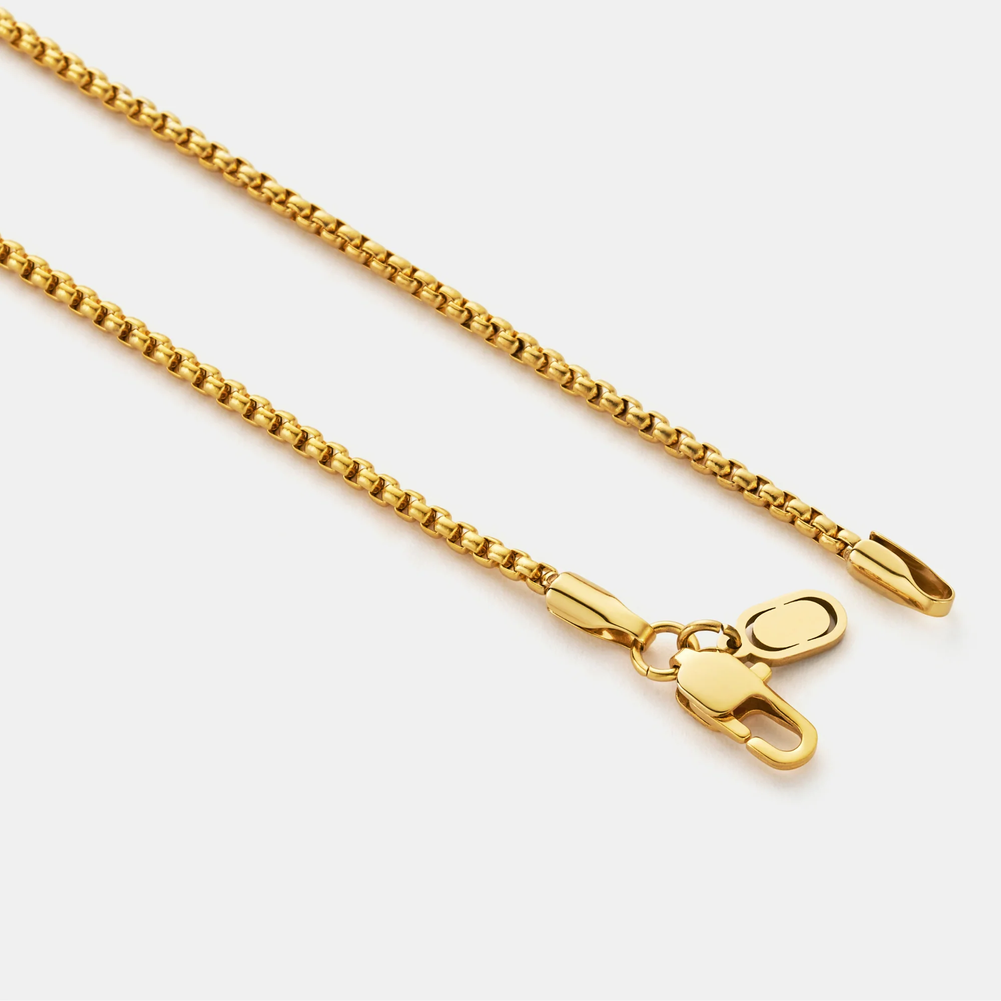 Round Box Chain (Gold) 2mm - Image 4