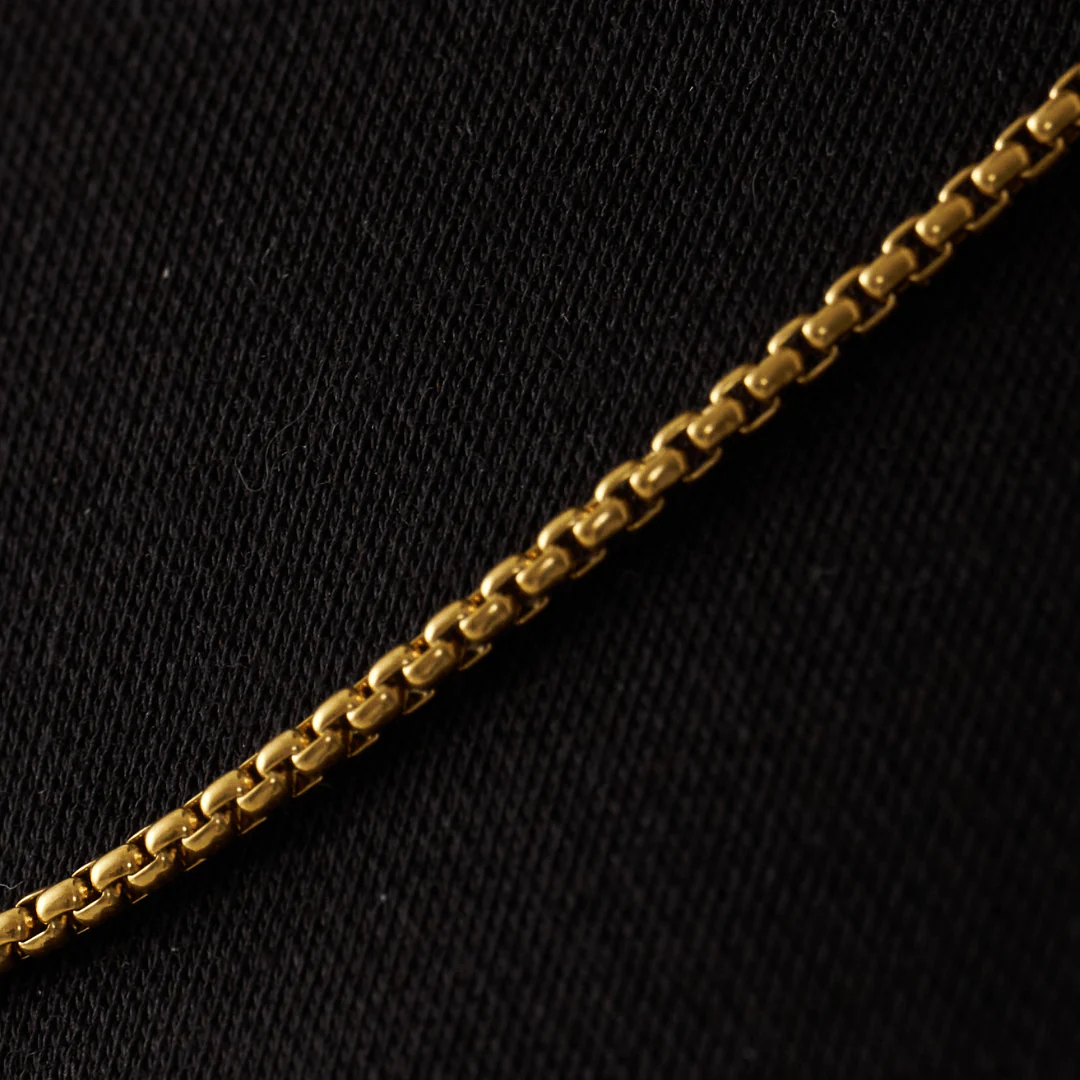 Round Box Chain (Gold) 2mm - Image 5