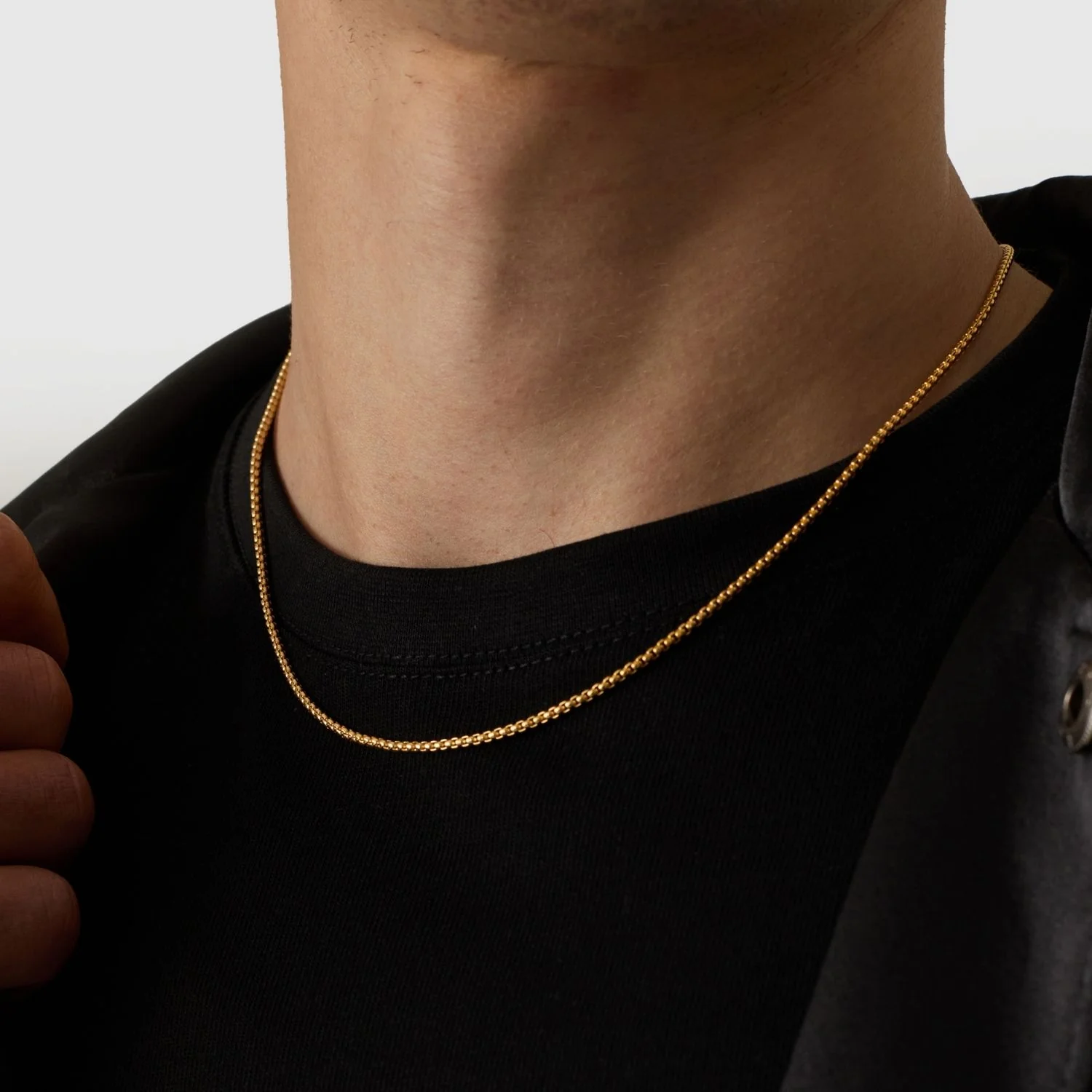 Round Box Chain (Gold) 2mm - Image 7