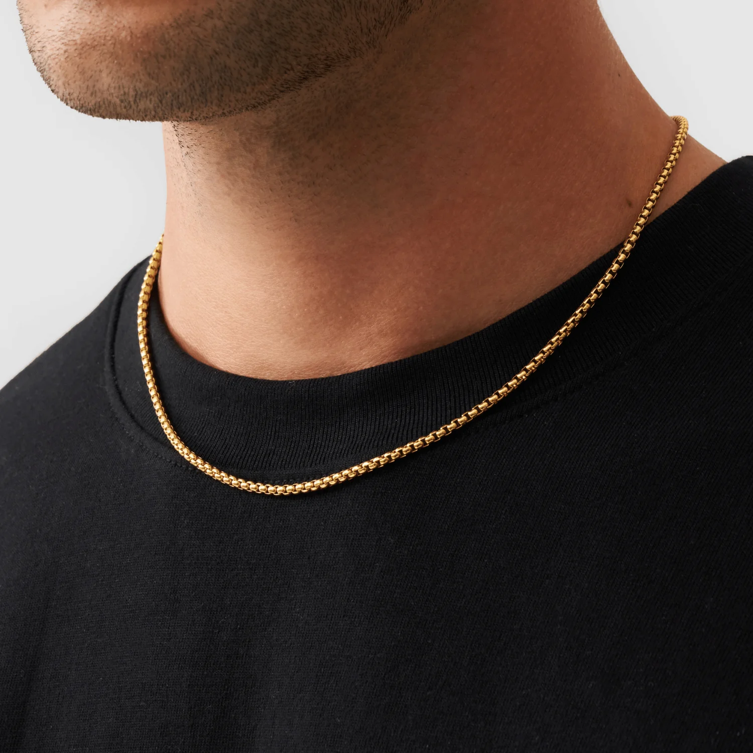 Round Box Chain (Gold) 3mm - Image 3