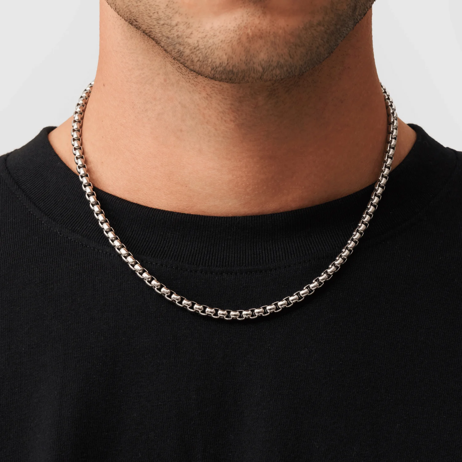 Round Box Chain (Silver) 5mm - Image 2