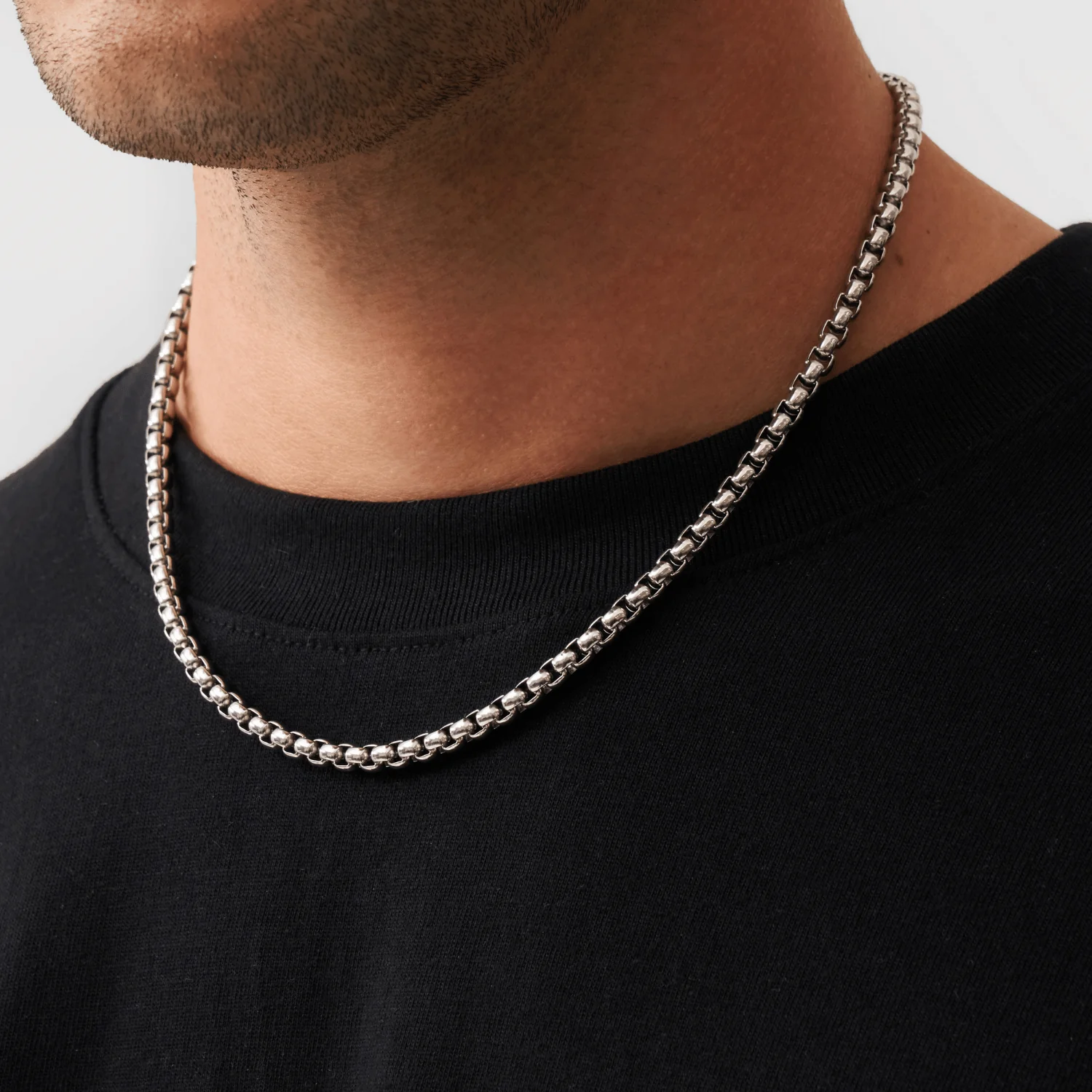 Round Box Chain (Silver) 5mm - Image 3