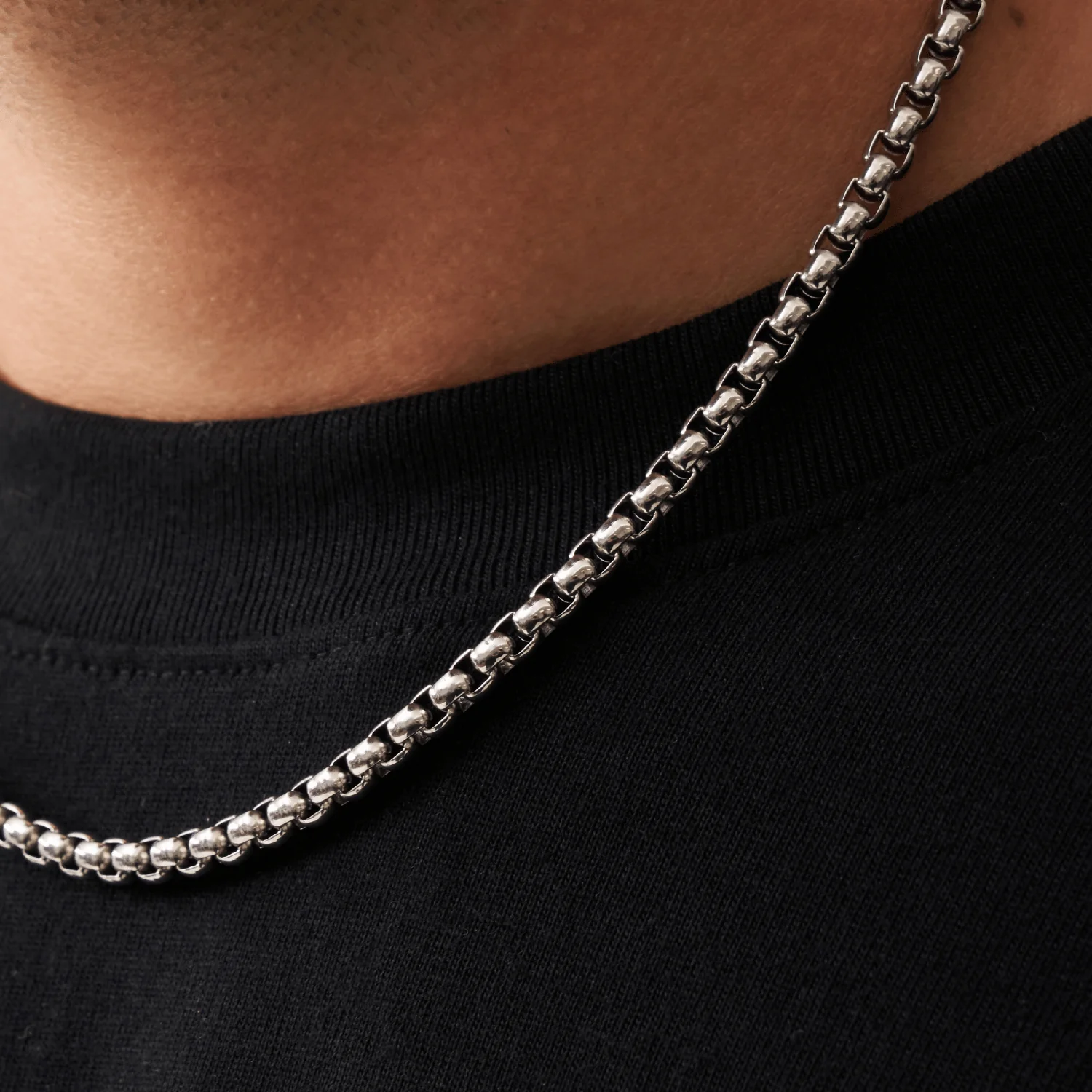 Round Box Chain (Silver) 5mm - Image 5