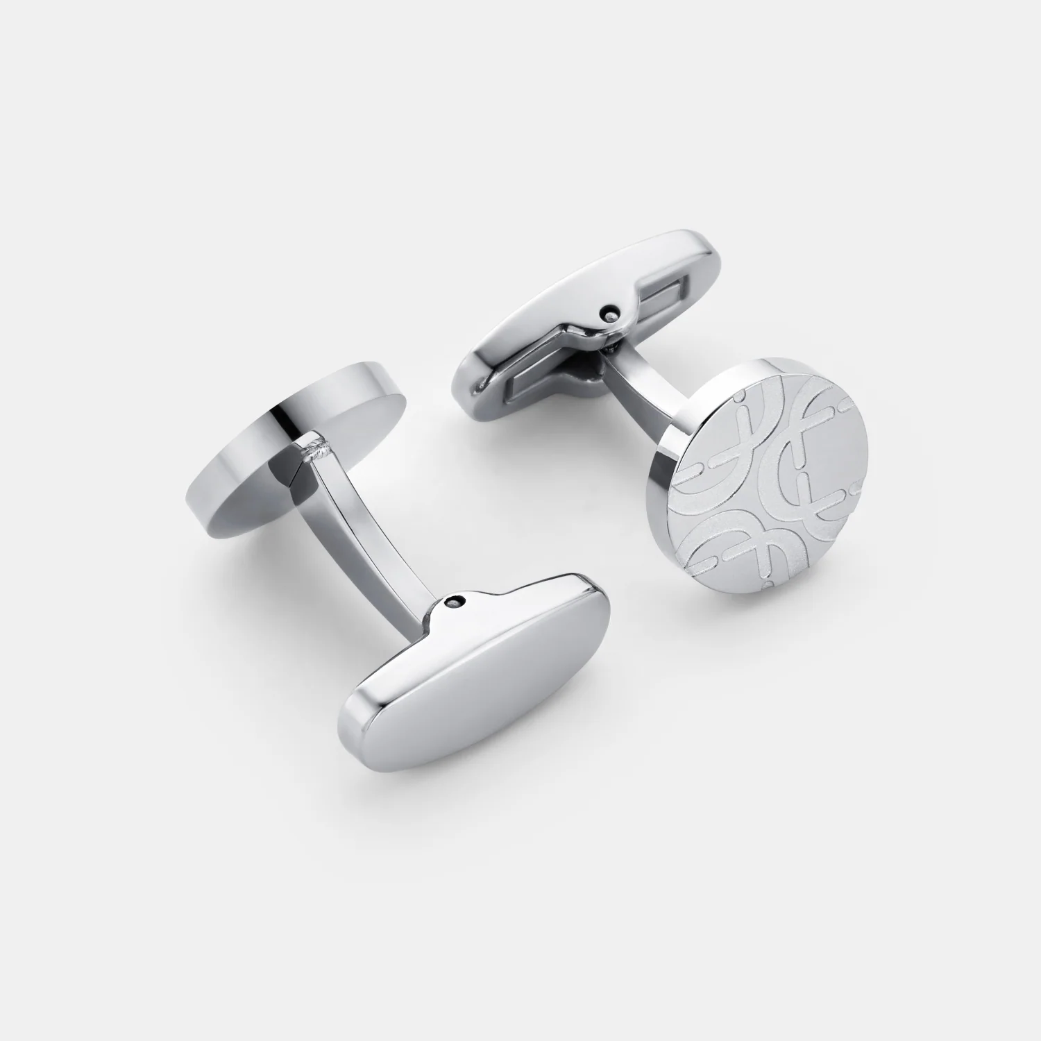 Round Cuff Links (Silver) - Image 2