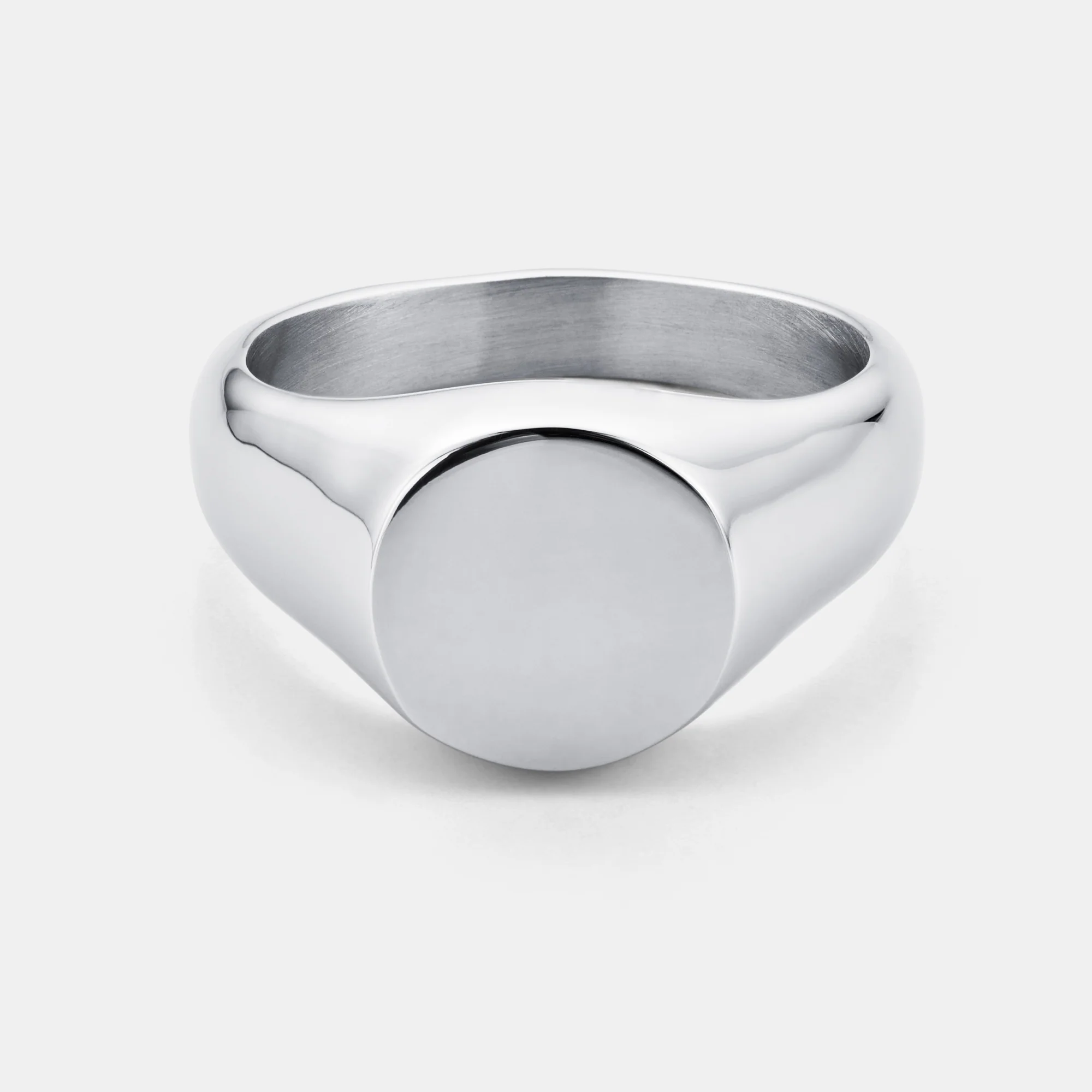 Round Signet Ring (Silver)