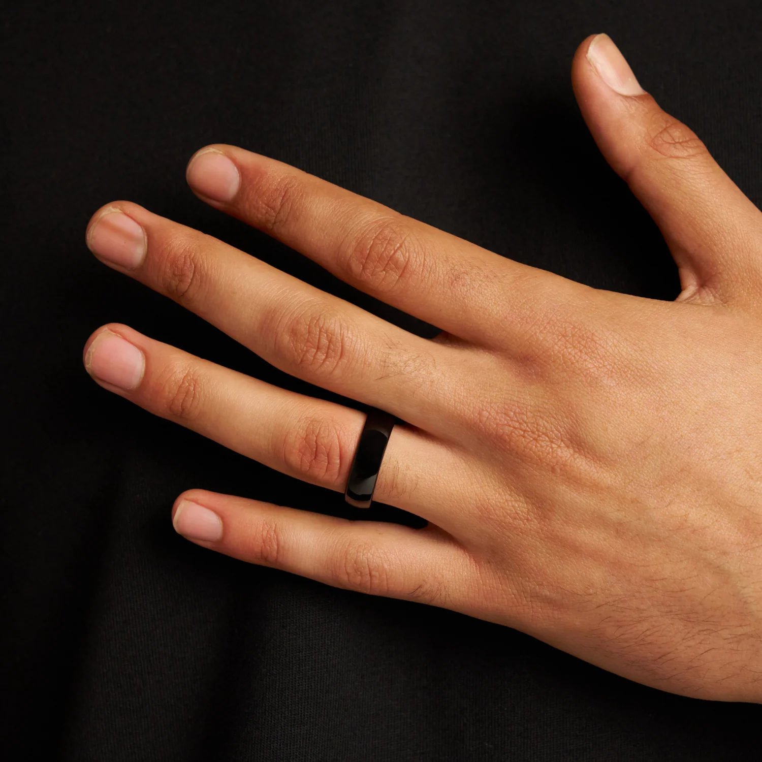 Rounded Ring (Black) 7mm | Tungsten - Image 6