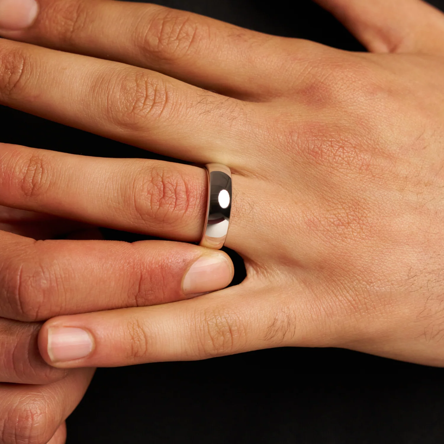 Rounded Ring (Silver) 7mm | Tungsten - Image 5