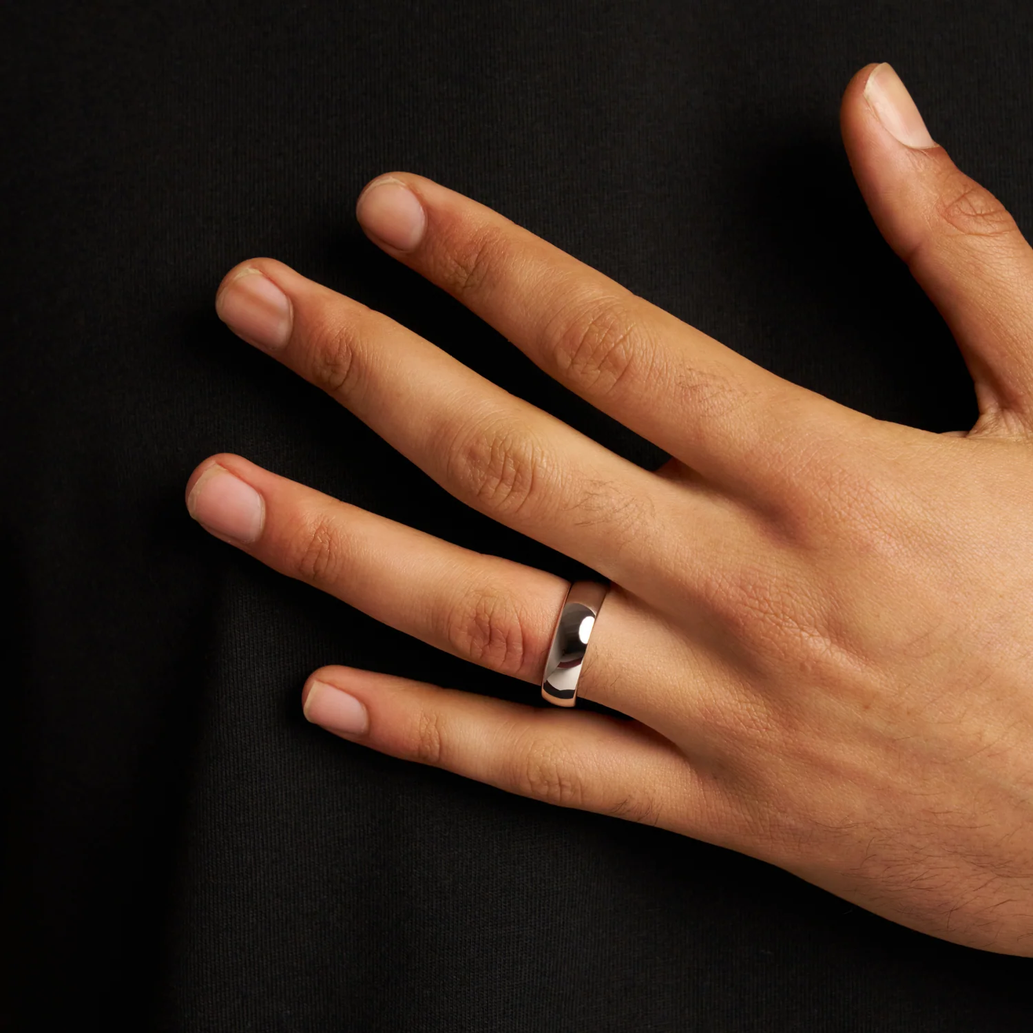 Rounded Ring (Silver) 7mm | Tungsten - Image 6