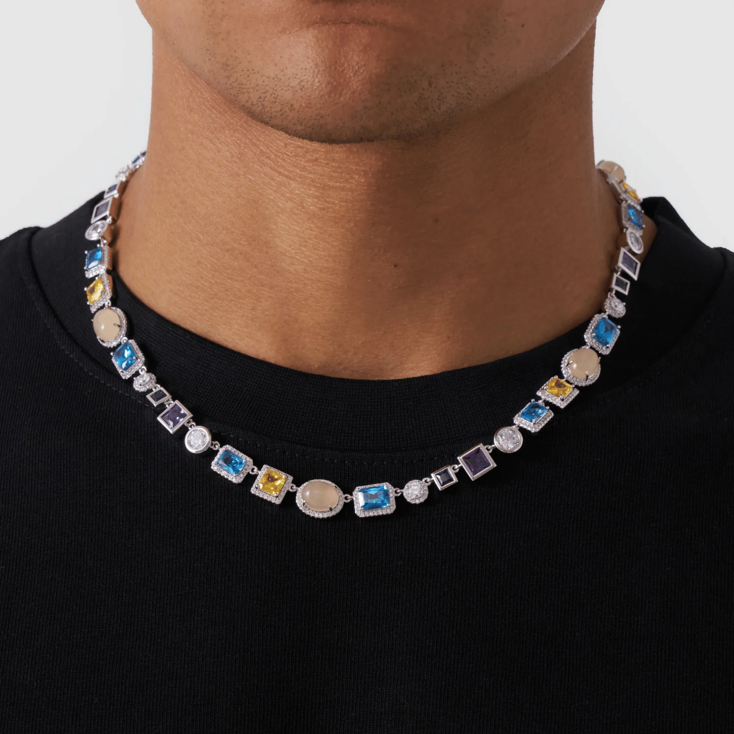 Sapphire Gemstone Necklace (Silver) - Image 2