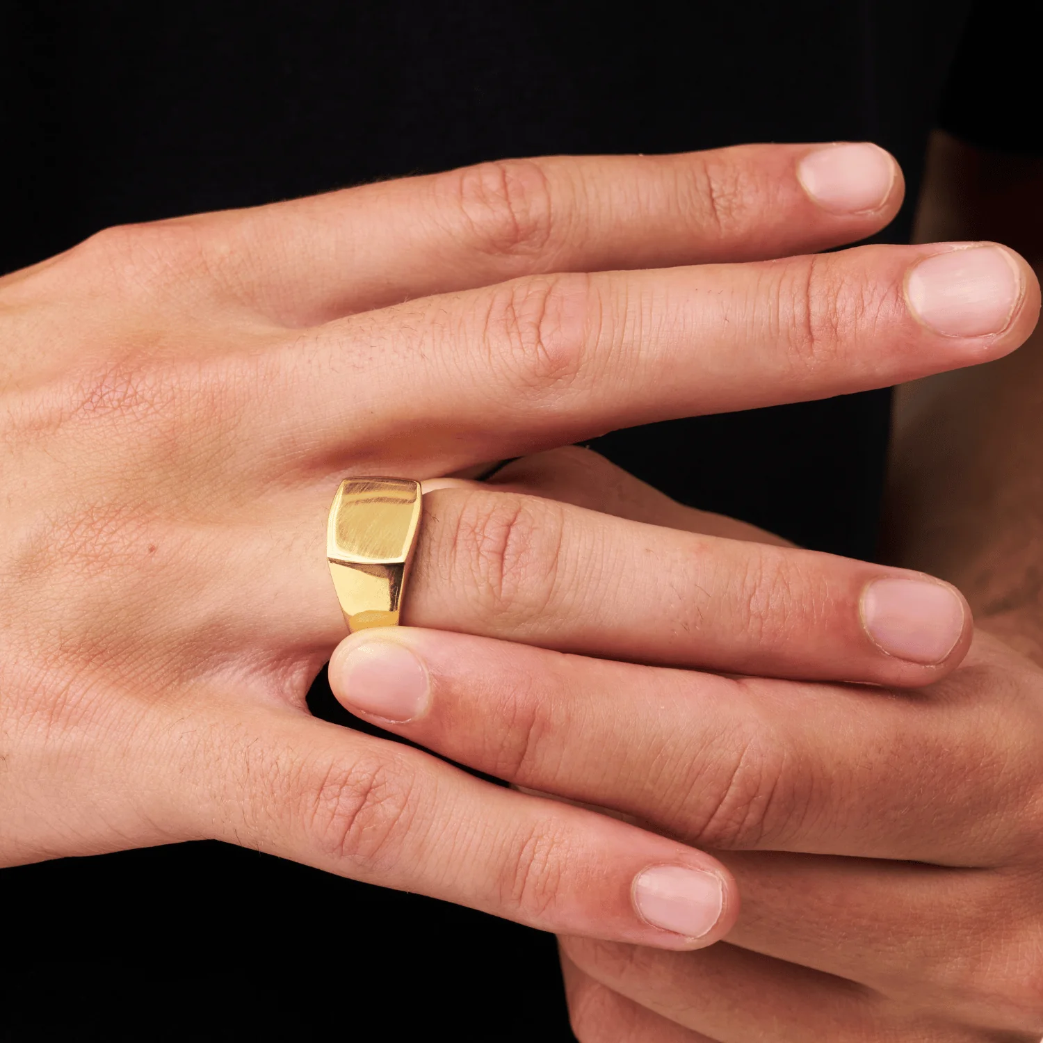 Square Signet Ring (Gold) - Image 3