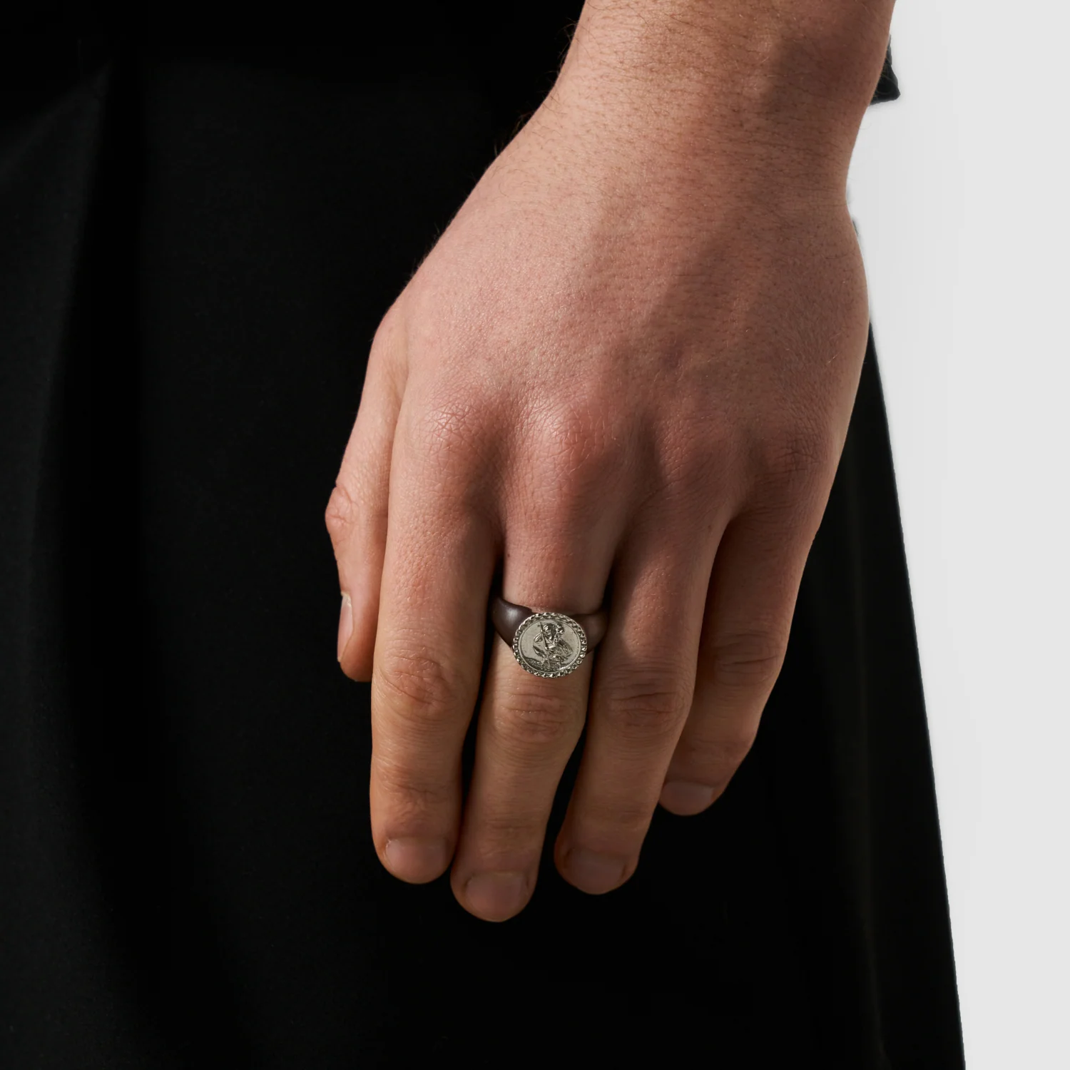 St. Christopher Signet Ring (Silver) - Image 2