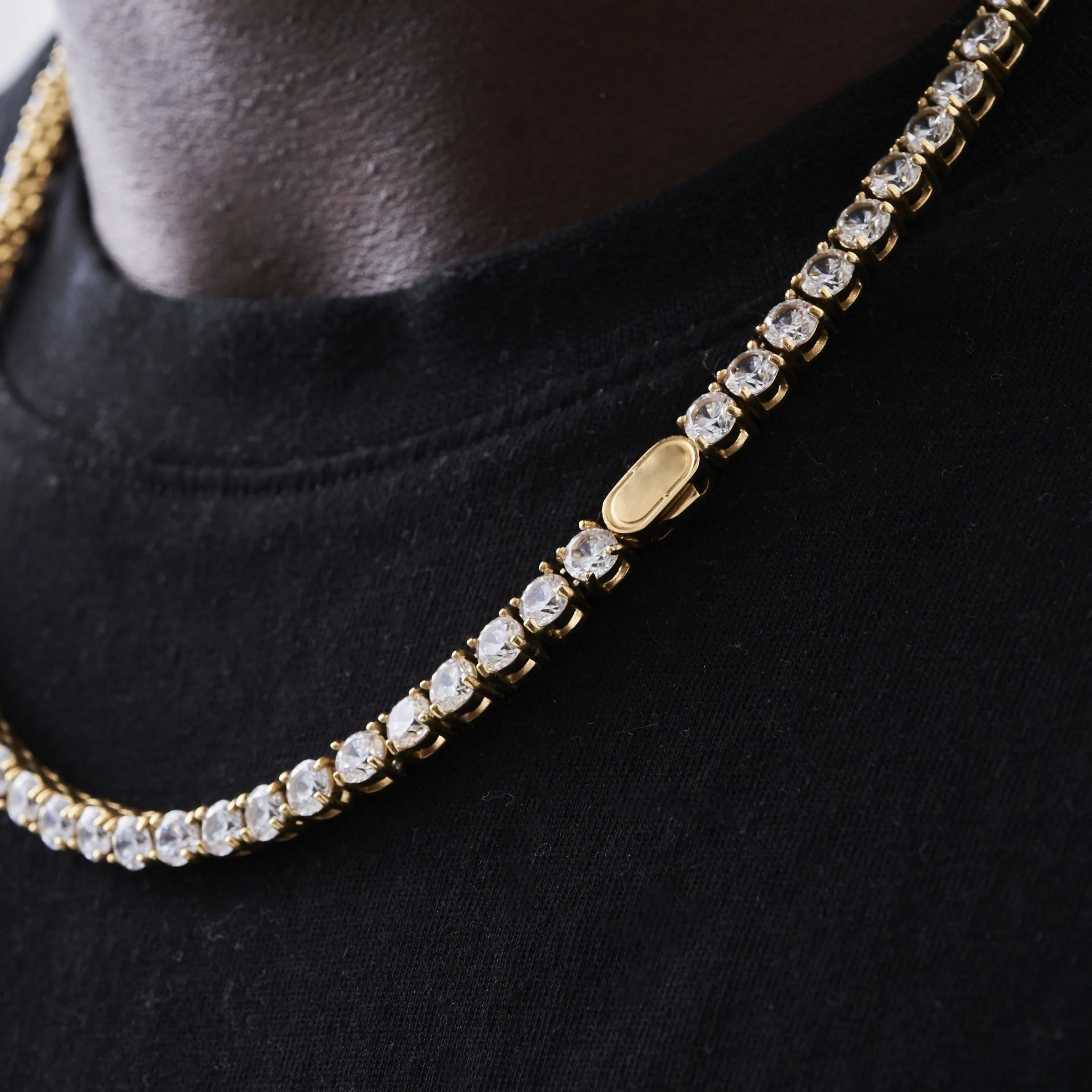 Tennis Chain (Gold) 5mm - Image 4