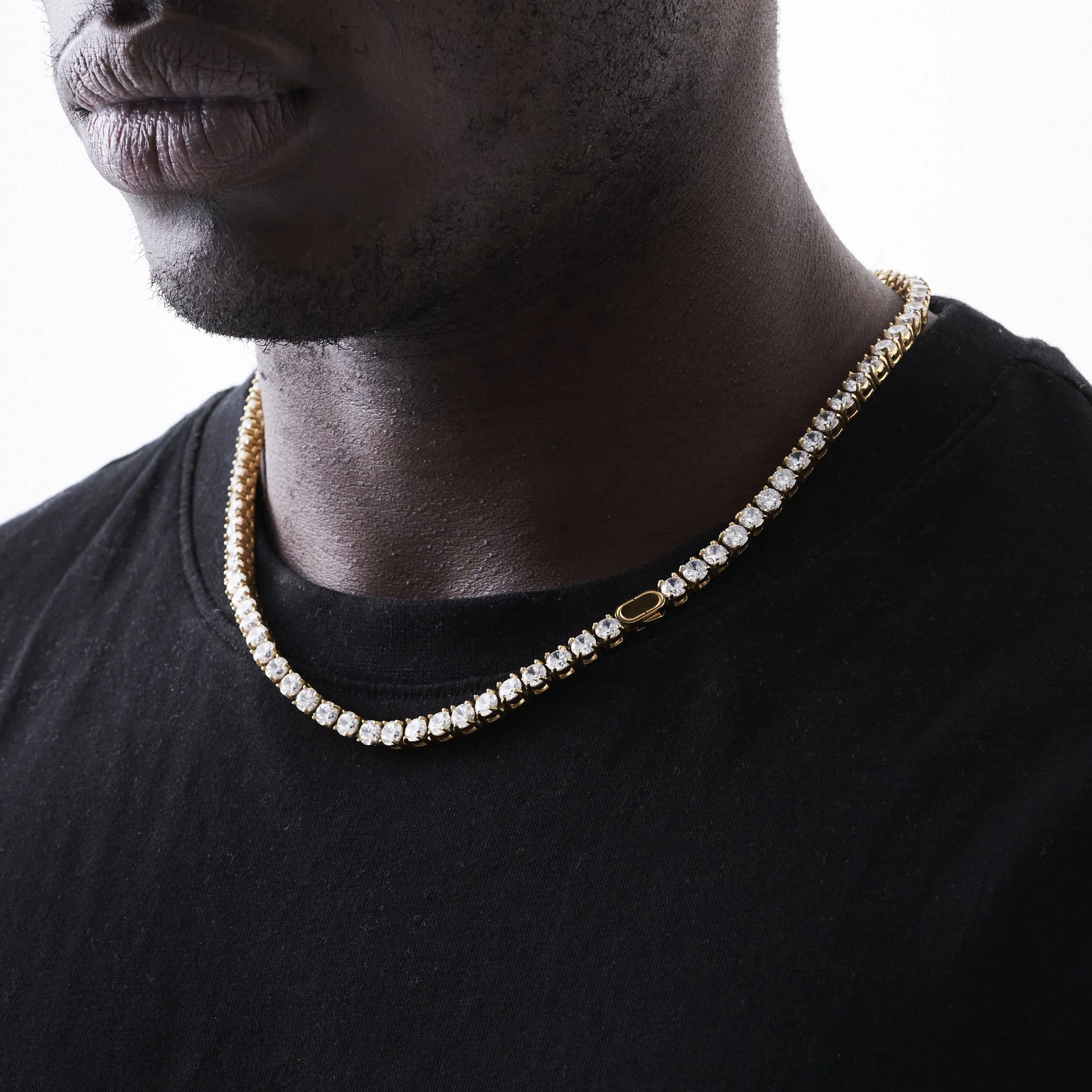 Tennis Chain (Gold) 5mm - Image 6