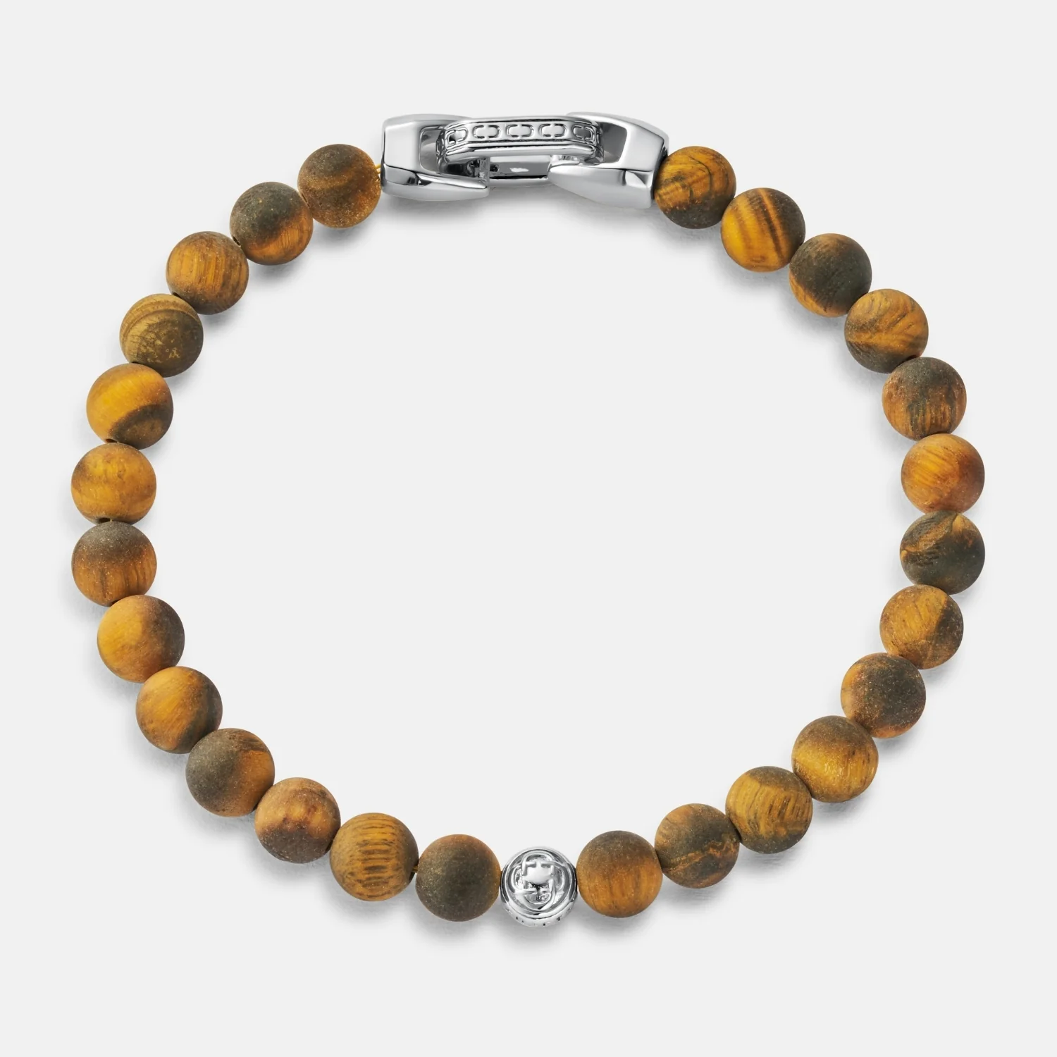 Tiger's Eye Lock Bracelet (Silver) - Image 6