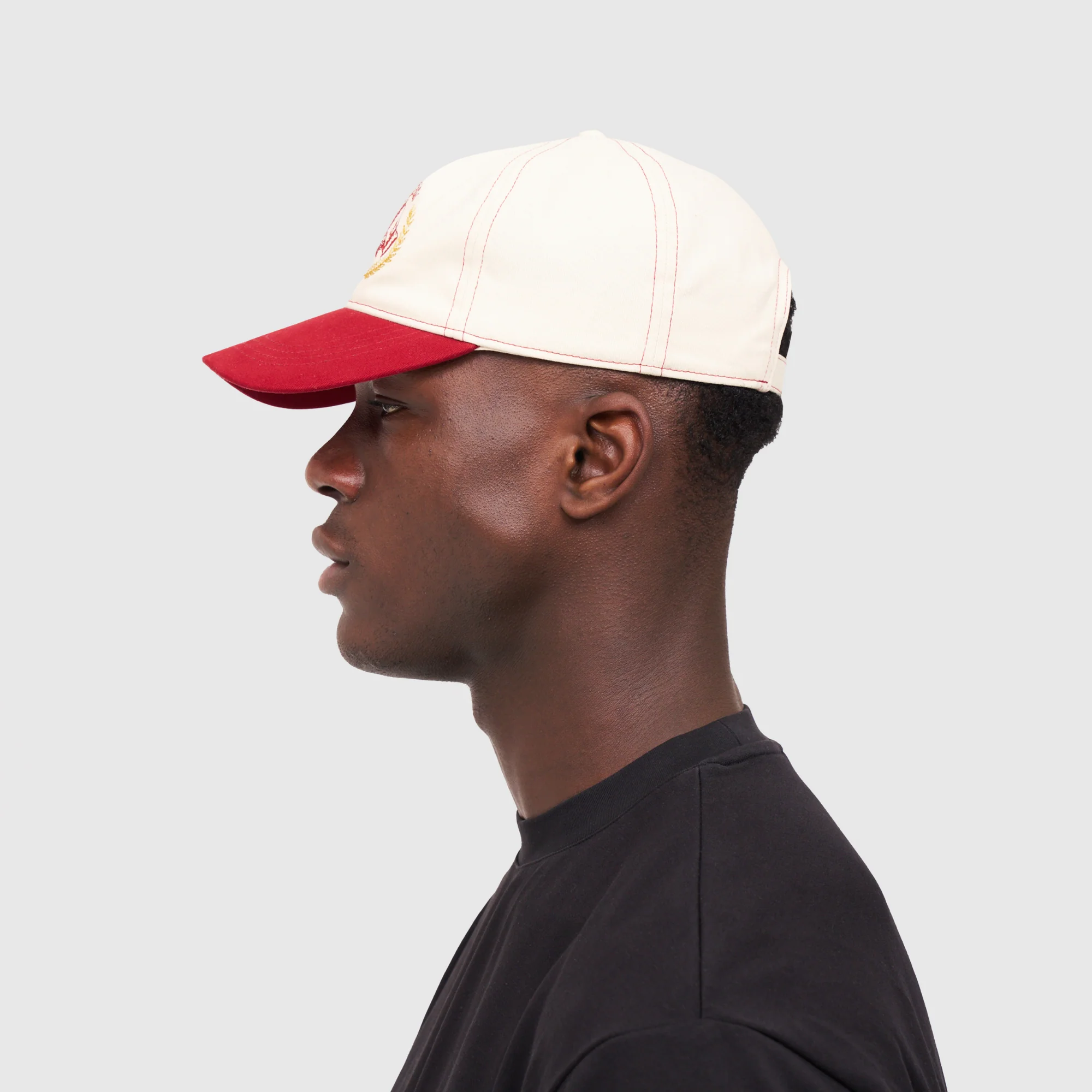 Yacht Club Cap (Cream/Red) - Image 4